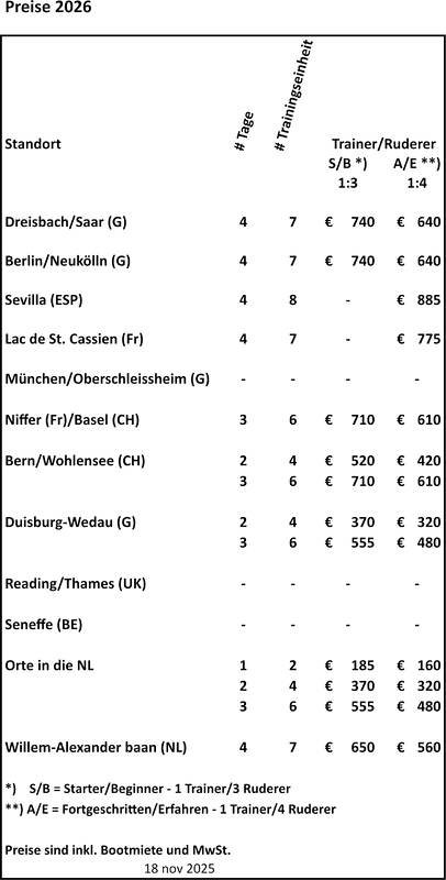 Preise 2026 - 18 nov 2025