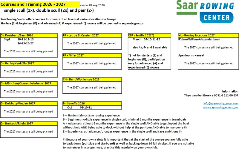 kalender SRC 2026 - 2027